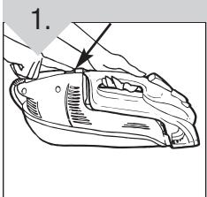 DIRT DEVIL FD10005XB - RETIRO/REPOSICION DEL TANQUE DE SOLUTION DE LIMpieZA - 1