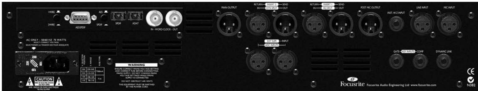 FOCUSRITE ISA430MKII - Connexions secteur - 1
