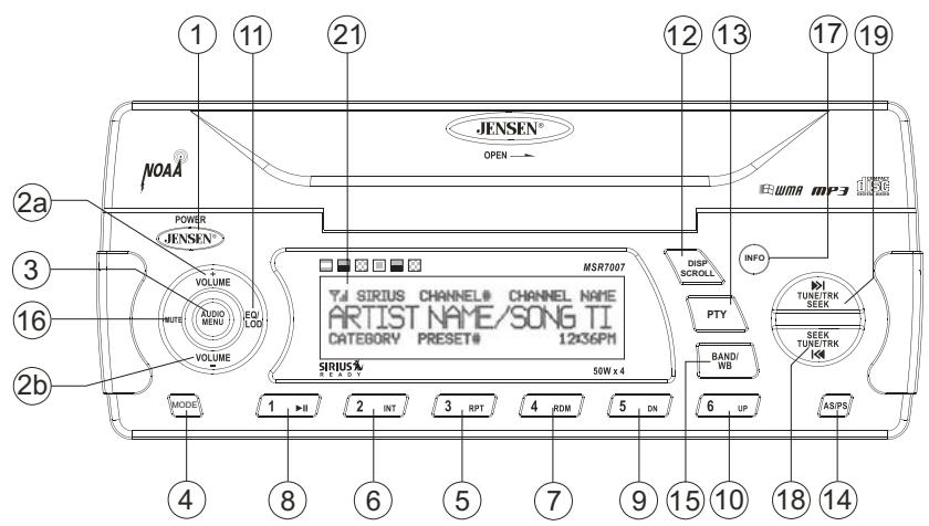 JENSEN VOYAGER MSR7007 - OPERACION DEL RADIO SATELITAL - 1