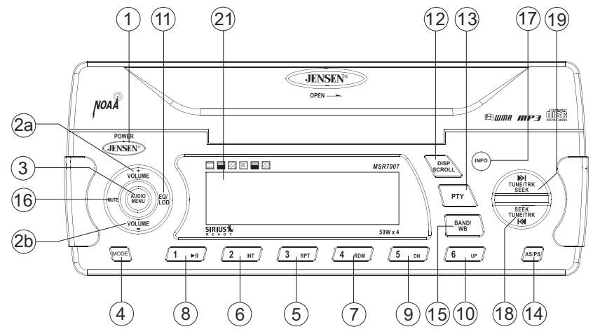 JENSEN VOYAGER MSR7007 - Sélection des pistes - 1