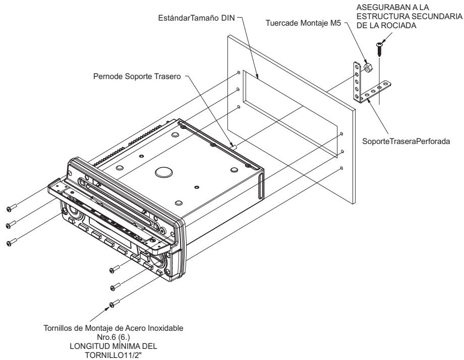 JENSEN VOYAGER MSR7007 - Montaje Delantero de DIN - 1