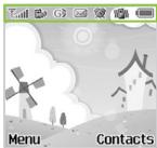 VK MOBILE VK2000 - LCD Icon Description - 1