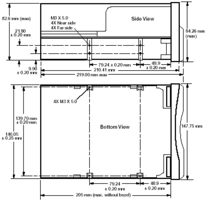 QUANTUM CL400LWXX - Physical Specifications - 1