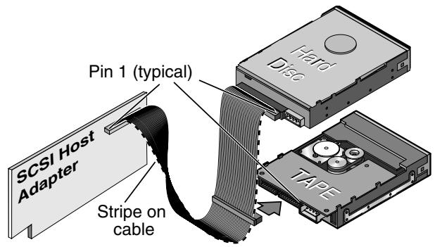 QUANTUM STT220000X - Connect the drive to your SCSI host adapter - 1