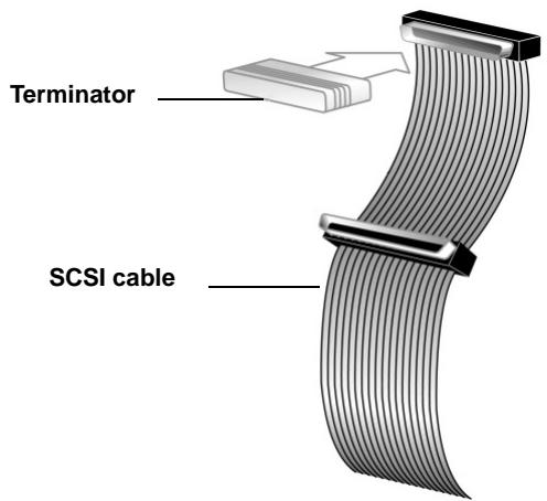 QUANTUM DLT-S4 - Connecting the Cables and Terminating the SCSI Bus - 2
