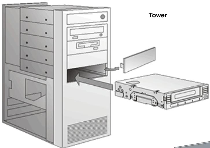 QUANTUM DLT-V4 - Installing the Internal SATA Tape Drive - 2