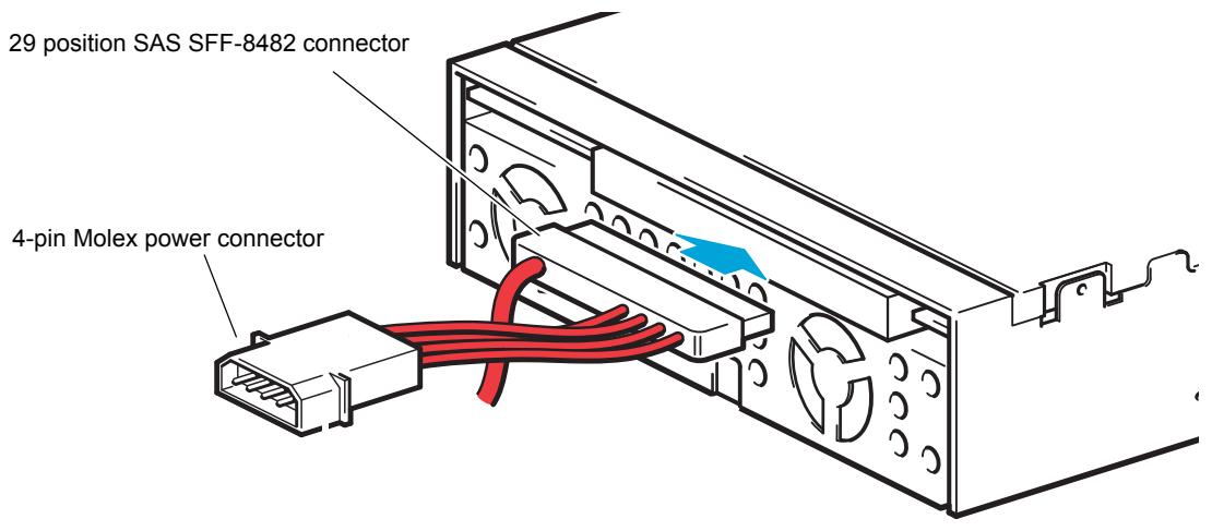 QUANTUM LTO-5 - Connecting the Internal Half-Height Drive Interfaces - 1