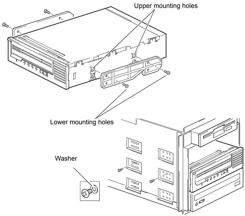 QUANTUM LTO-5 - Mounting the Internal Half-Height Tape Drive - 2