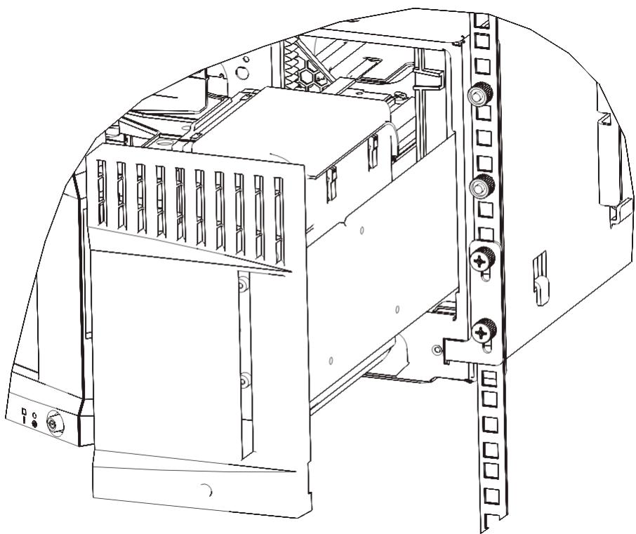 QUANTUM SCALAR I500 - Installation du module inférieur dans le rack - 1