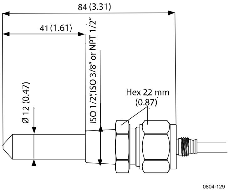 VAISALA DMT340 - Dimensions (mm/inch) - 8