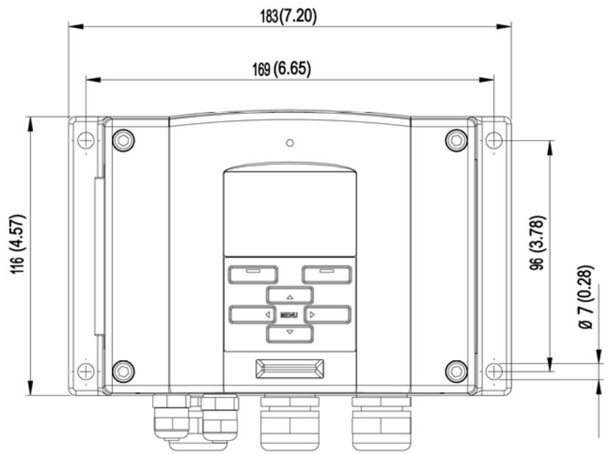VAISALA DMT340 - Dimensions (mm/inch) - 2
