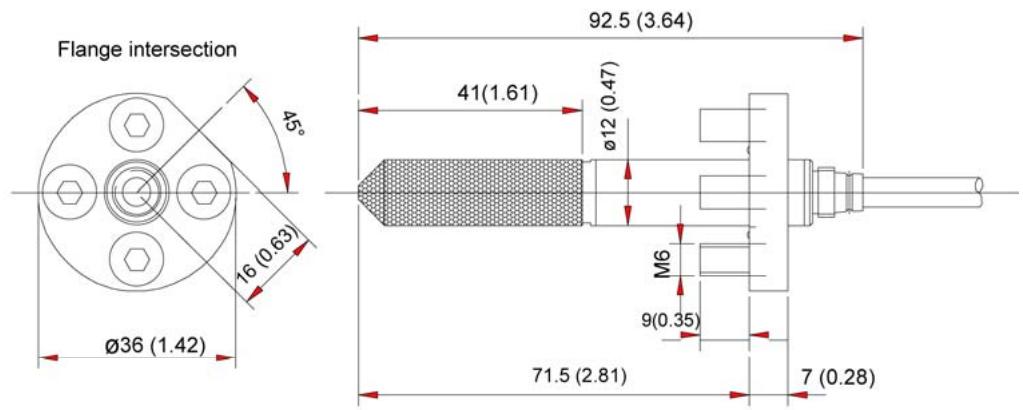VAISALA DMT340 - Dimensions (mm/inch) - 5