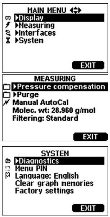 VAISALA DMT340 - Menu and Navigation - 1