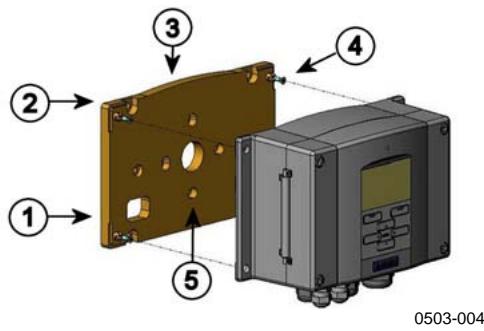 VAISALA HMT330 - Wall Mounting with Wall Mounting Kit - 1