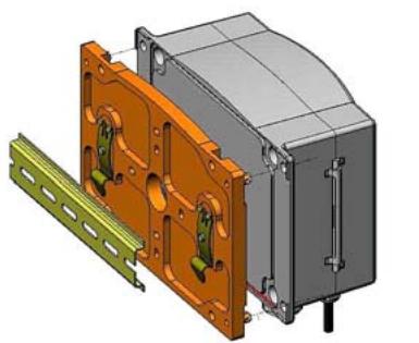 VAISALA HMT330 - Mounting with DIN Rail Installation Kit - 1