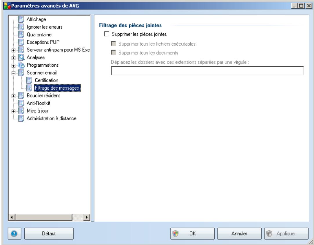 AVG 8.5 EMAIL SERVER EDITION - Filtrage des messages - 1