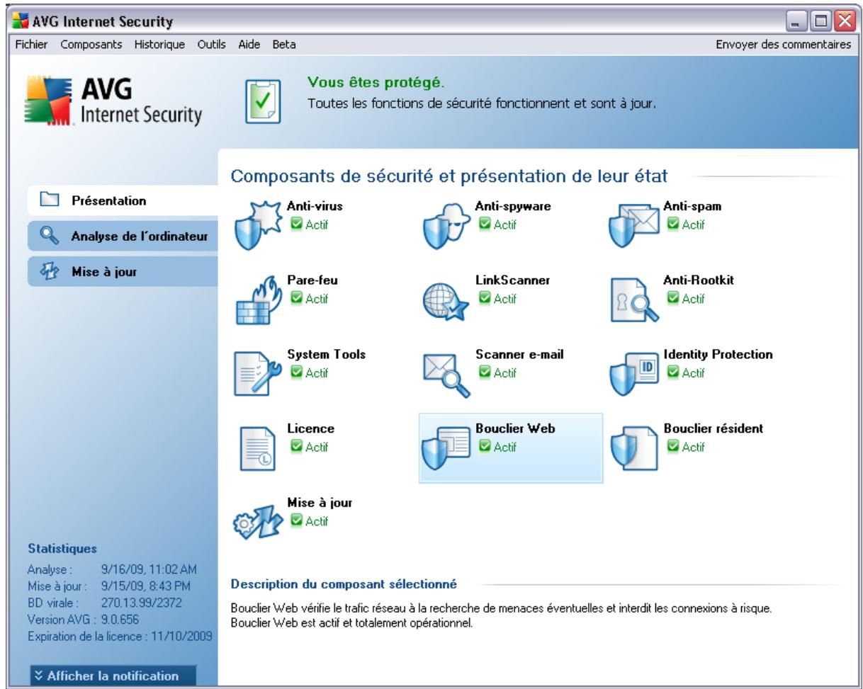 AVG 9 ANTI-VIRUS - Interface utilisateur AVG - 1