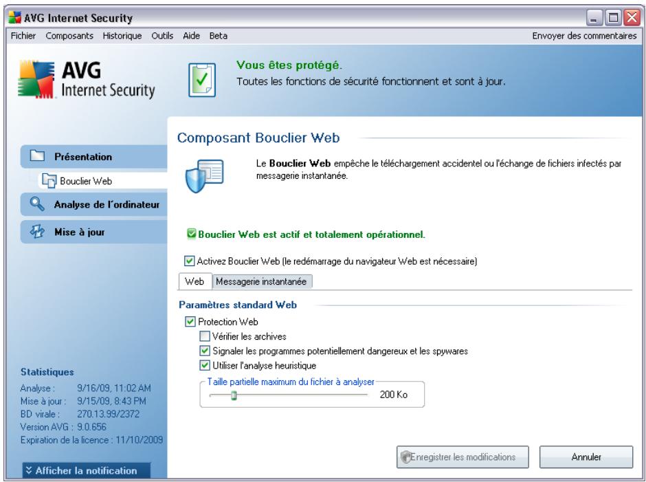 AVG 9 ANTI-VIRUS - Configuration standard du composant - 1