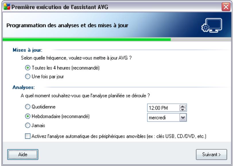 AVG 9 ANTI-VIRUS - Programmation des analyses et des mises à jour - 1