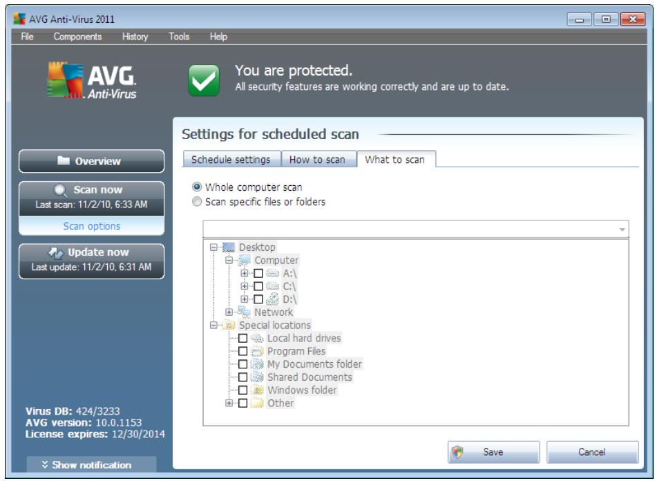 AVG ANTI-VIRUS 2011 - What to Scan - 1