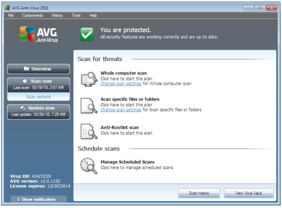 AVG ANTI-VIRUS 2011 - Scan Scheduling - 1