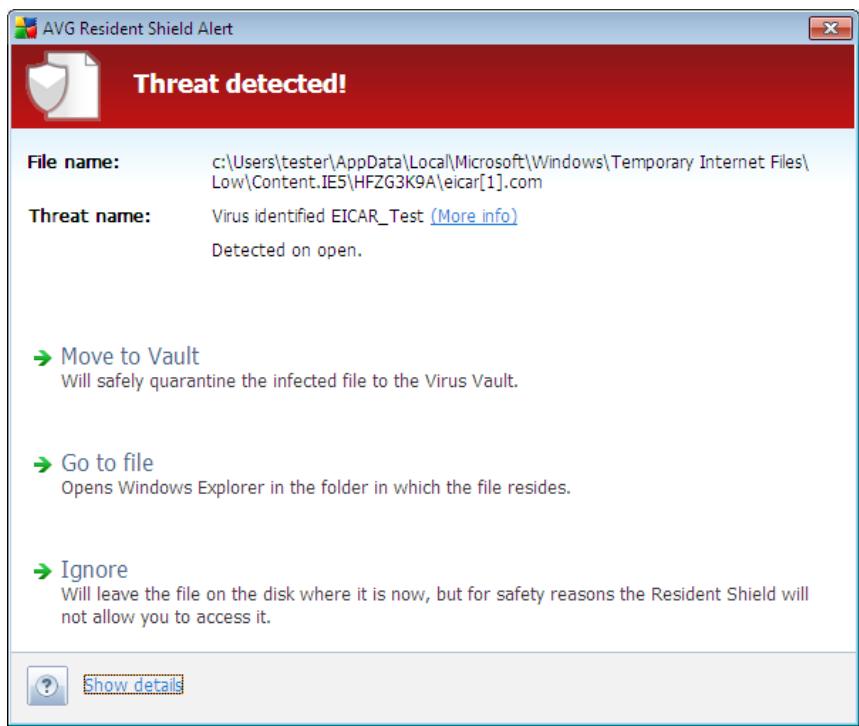 AVG ANTI-VIRUS 2011 - Resident Shield Detection - 1
