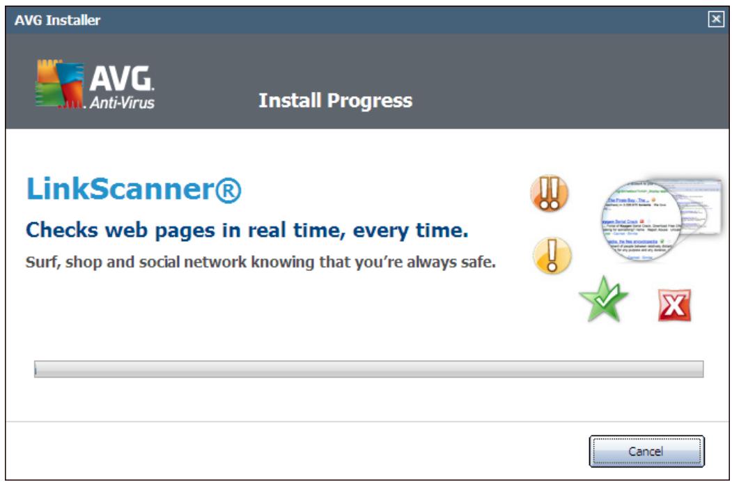AVG ANTI-VIRUS 2011 - Install progress - 1