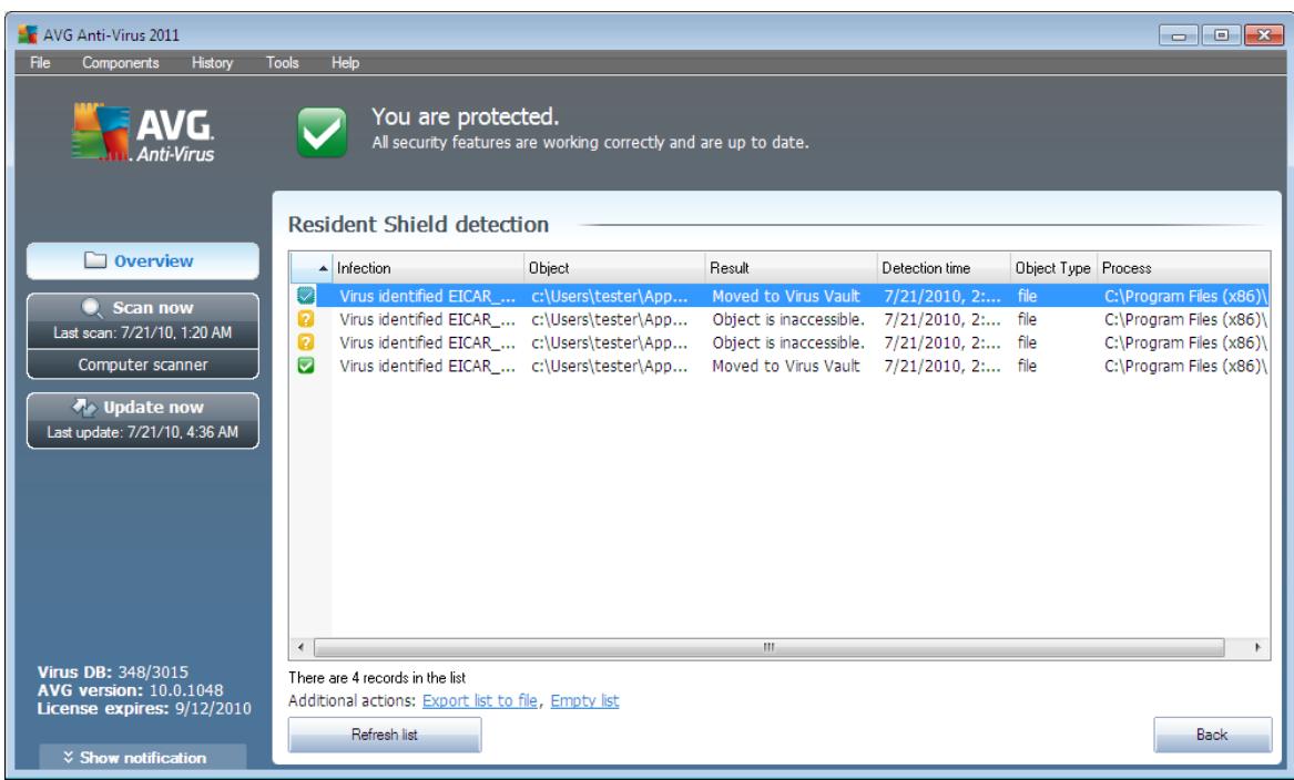 AVG ANTI-VIRUS 2011 - Resident Shield Detection - 2