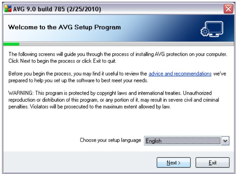 AVG ANTI-VIRUS 9.0 - Installation Launch - 1