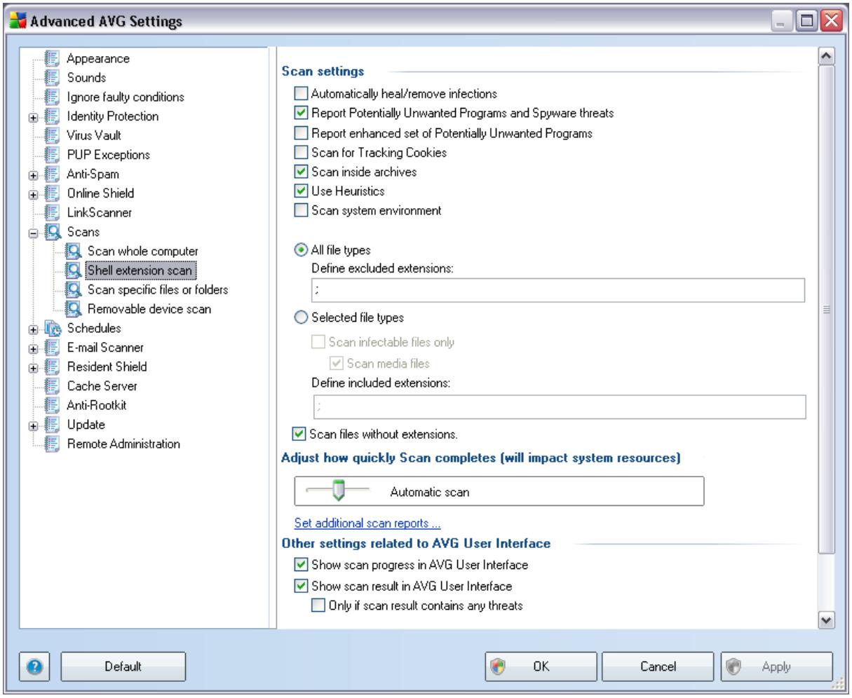 AVG ANTI-VIRUS 9.0 - Shell Extension Scan - 1
