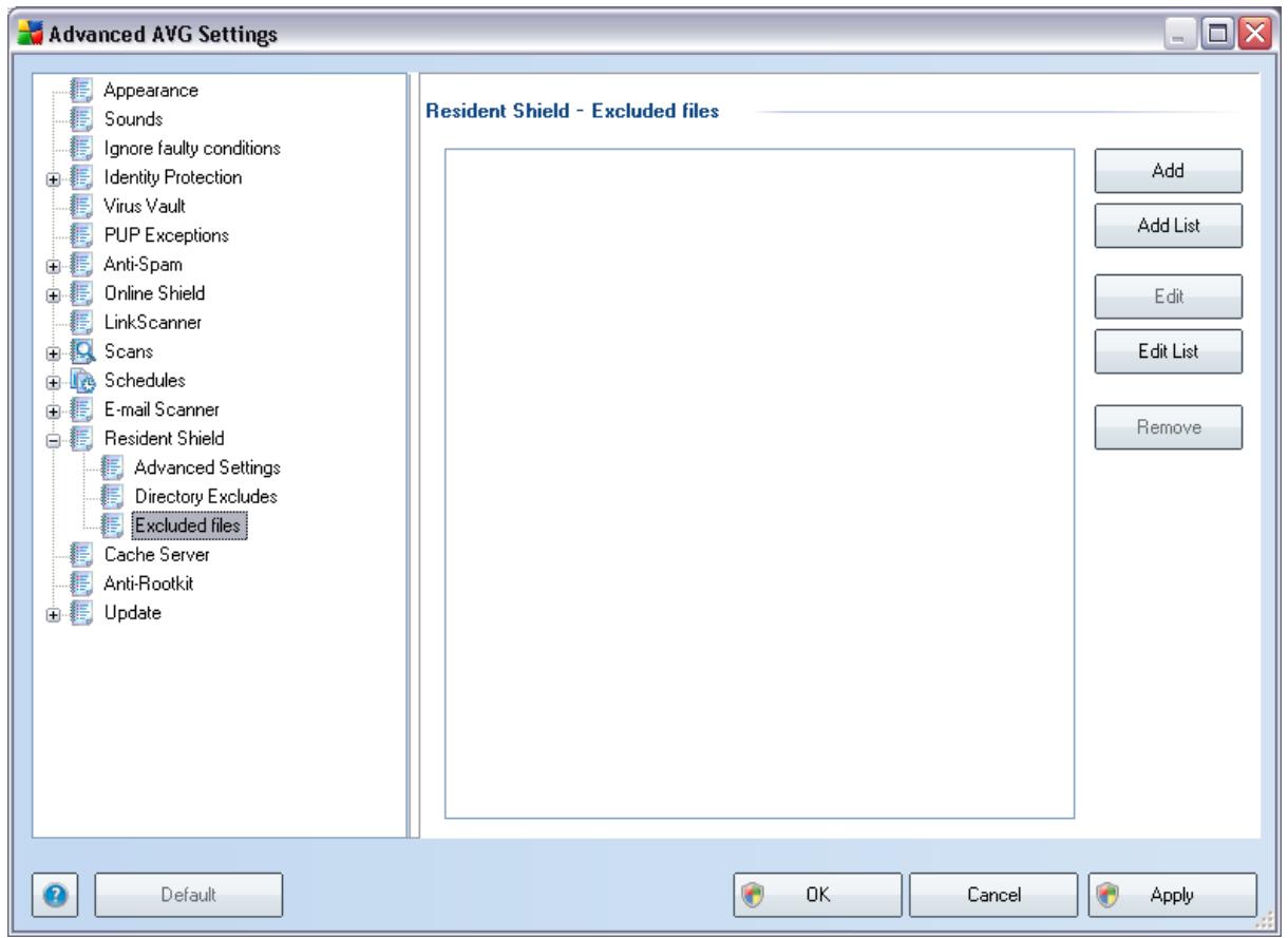 AVG ANTI-VIRUS 9.0 - Excluded Files - 1