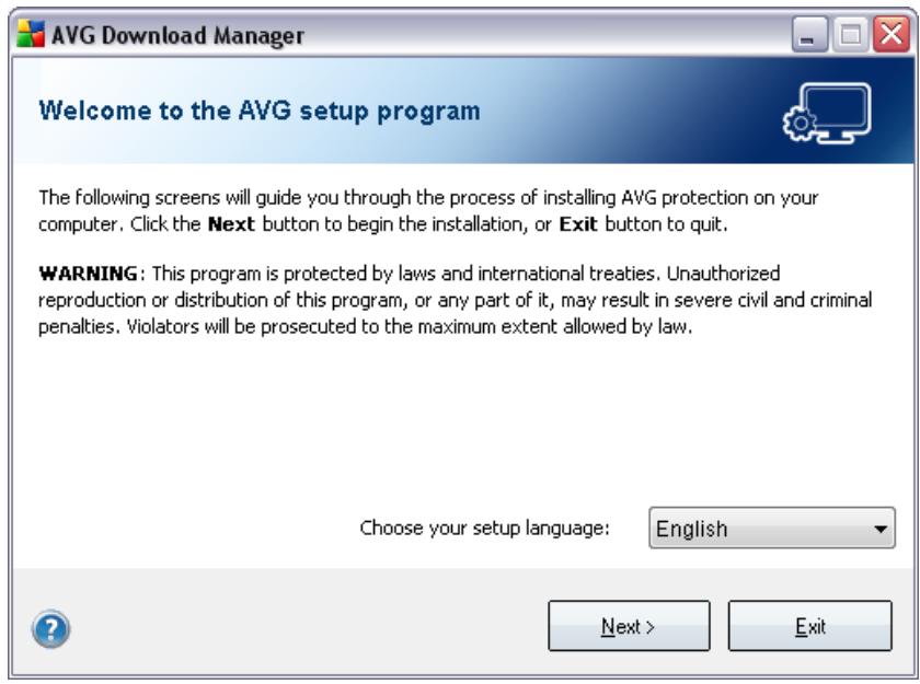 AVG ANTI-VIRUS 9.0 - Language Selection - 1