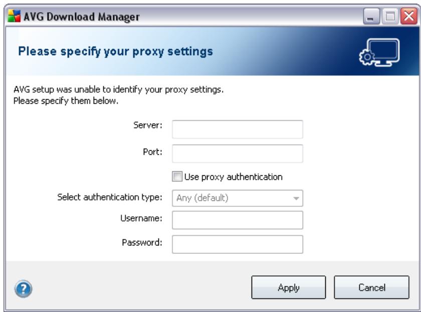AVG ANTI-VIRUS 9.0 - Proxy Settings - 1
