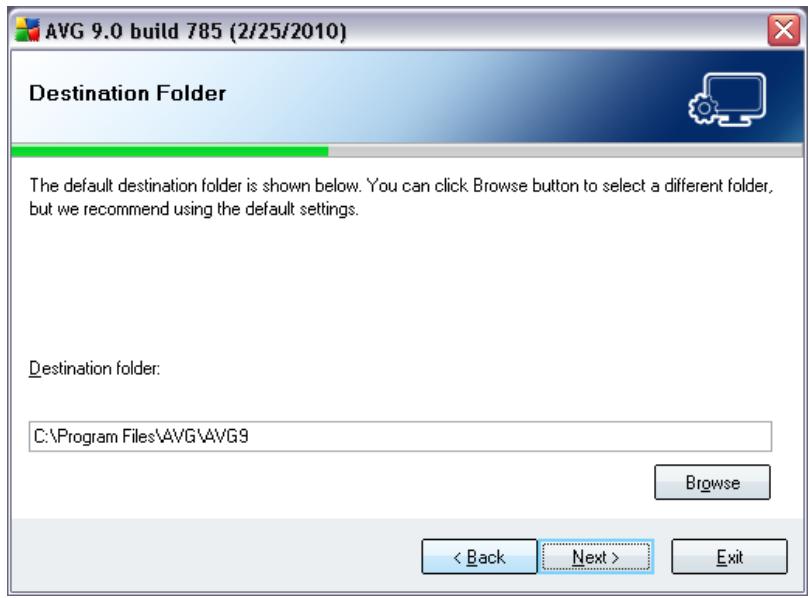 AVG ANTI-VIRUS 9.0 - 5.6.Custom Installation-Destination Folder - 1