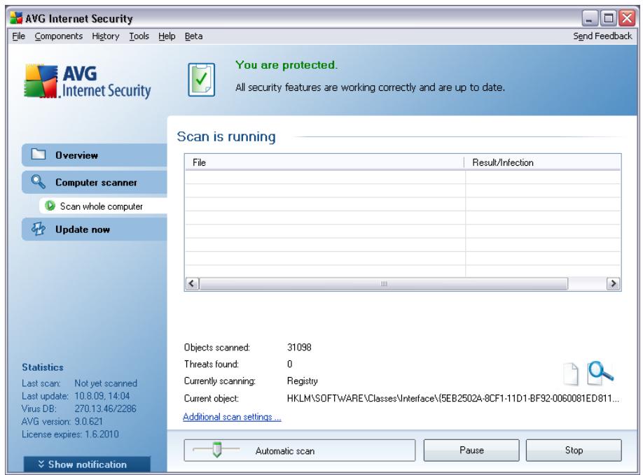 AVG ANTI-VIRUS 9.0 - Scan launch - 1