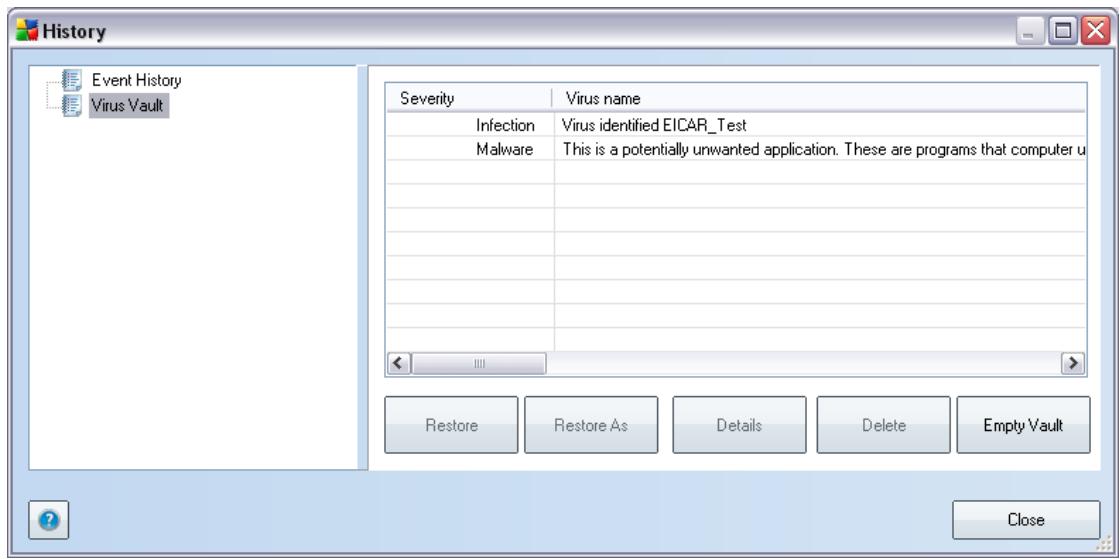 AVG ANTI-VIRUS 9.0 - Virus Vault - 1
