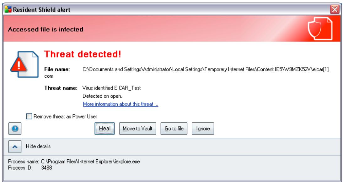 AVG ANTI-VIRUS 9.0 - Resident Shield Detection - 1