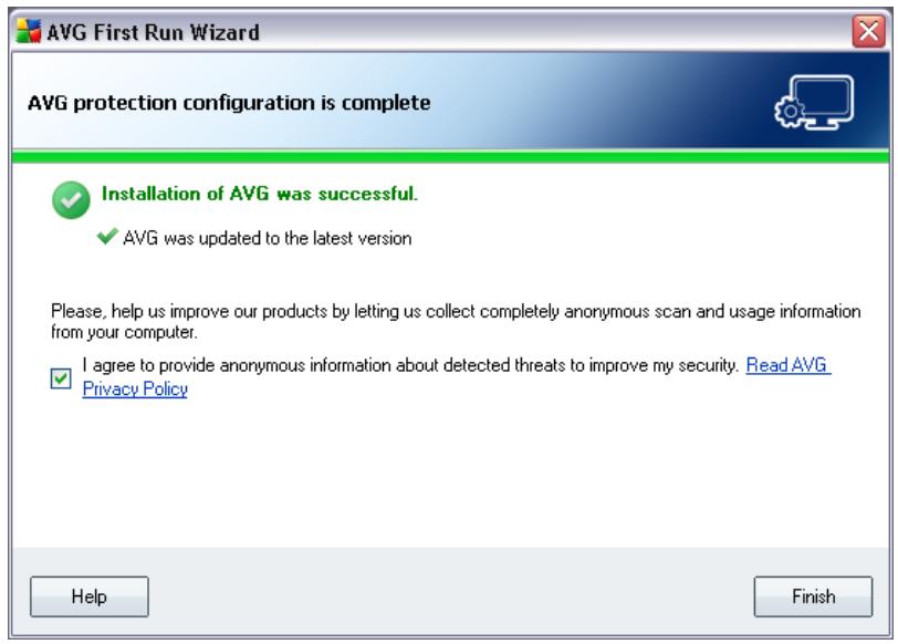 AVG ANTI-VIRUS 9.0 - AVG protection configuration is complete - 1