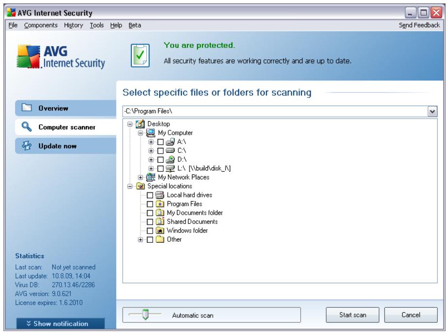 AVG ANTI-VIRUS 9.0 - Scan launch - 1