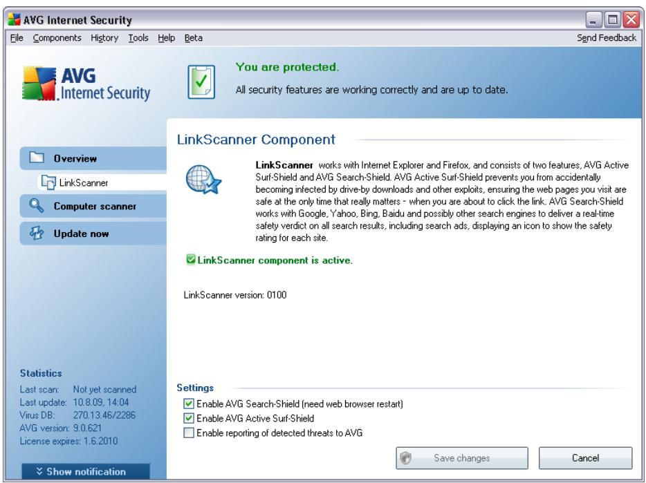 AVG ANTI-VIRUS 9.0 - Link Scanner Interface - 1