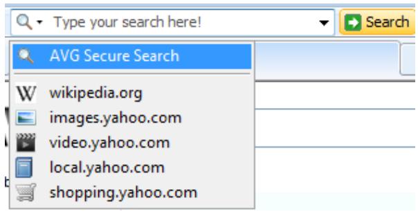 AVG INTERNET SECURITY 9.0 - AVG Secure Search powered search box - 1