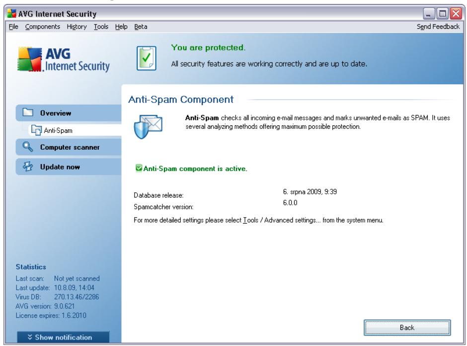AVG INTERNET SECURITY 9.0 - Anti-Spam Interface - 1