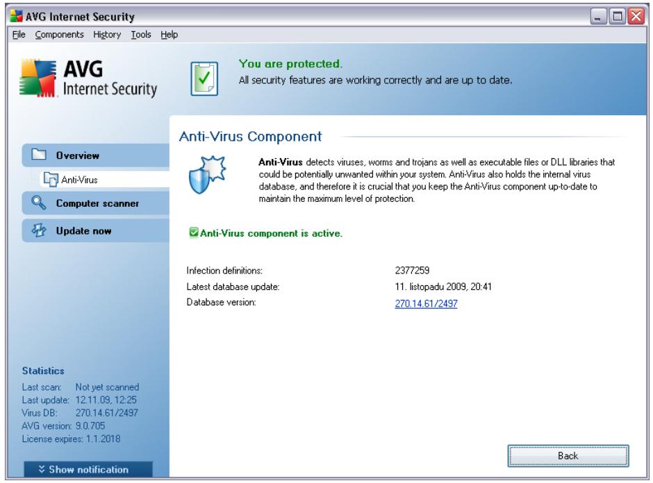 AVG INTERNET SECURITY 9.0 - Anti-Virus Interface - 1