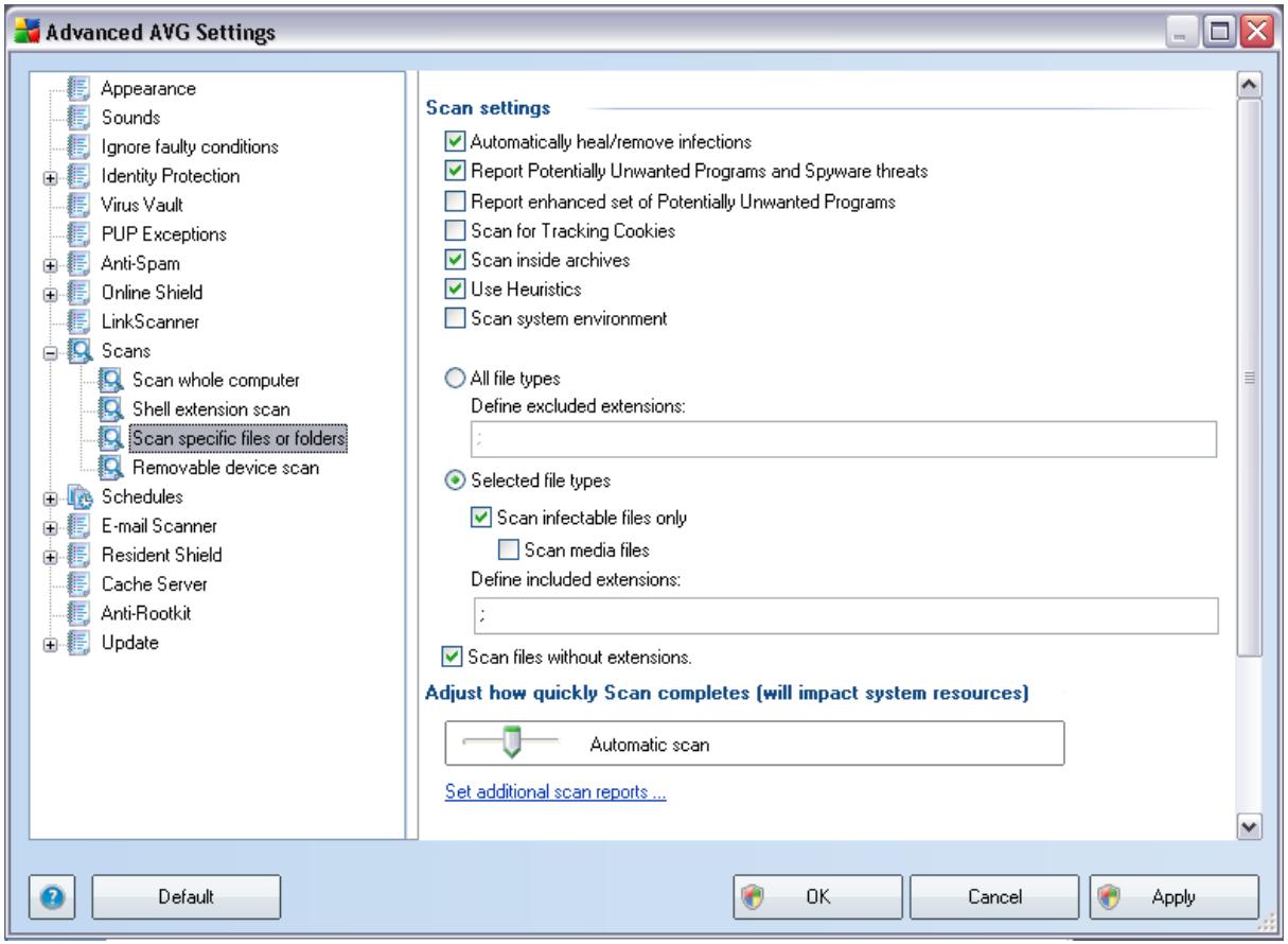 AVG INTERNET SECURITY 9.0 - Scan Specific Files or Folders - 1