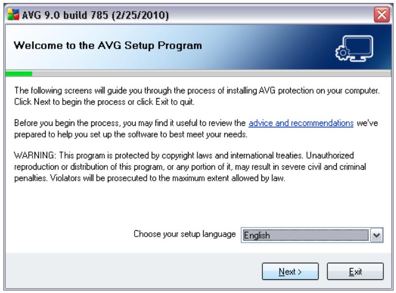 AVG INTERNET SECURITY 9.0 - Installation Launch - 1