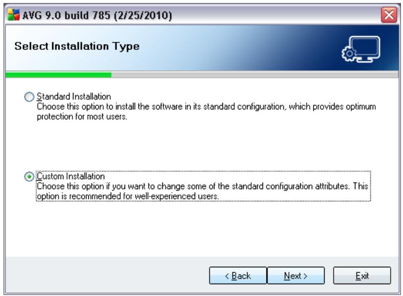 AVG INTERNET SECURITY 9.0 - Select Installation Type - 1