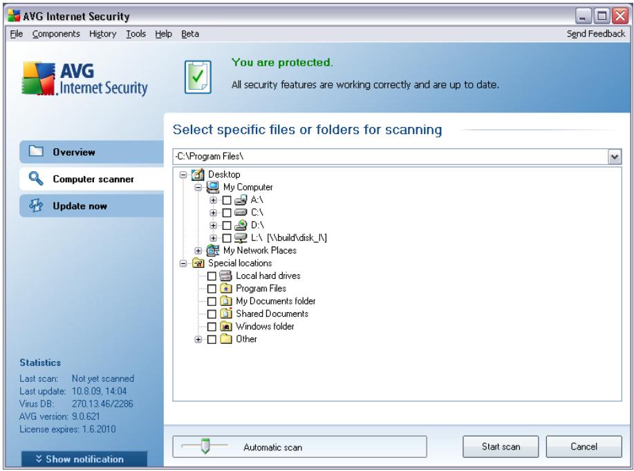 AVG INTERNET SECURITY 9.0 - Scan launch - 1