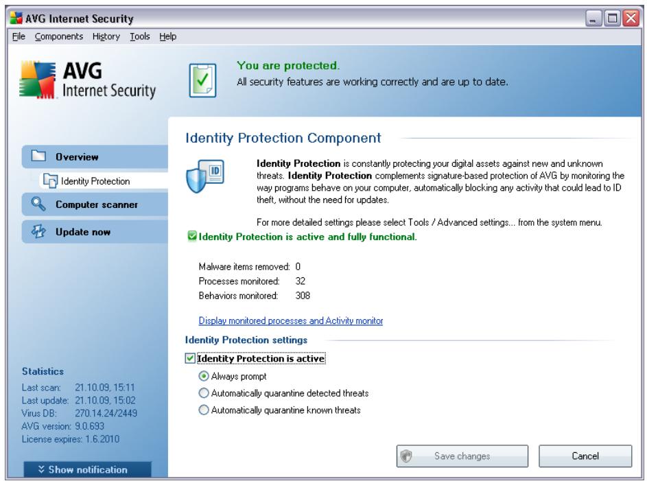 AVG INTERNET SECURITY 9.0 - ID Protection Interface - 1