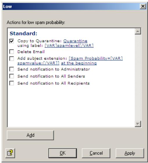 AVIRA ANTIVIR EXCHANGE - Defining actions - 2