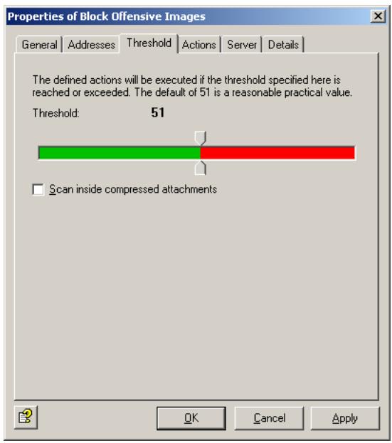 AVIRA ANTIVIR EXCHANGE - Setting threshold - 2